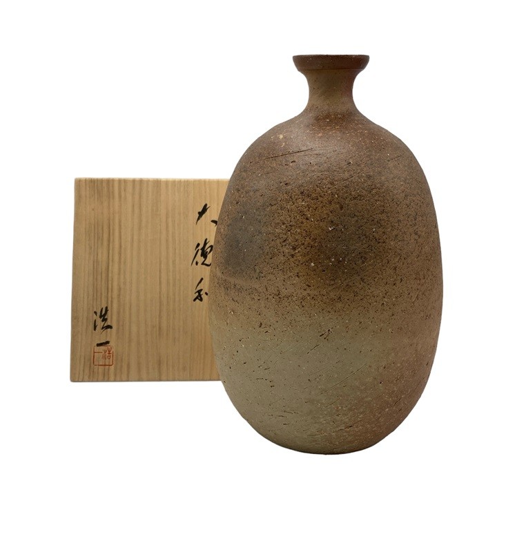 楽天市場】【中古】 備前焼 清水政幸 作 徳利 酒器 D4