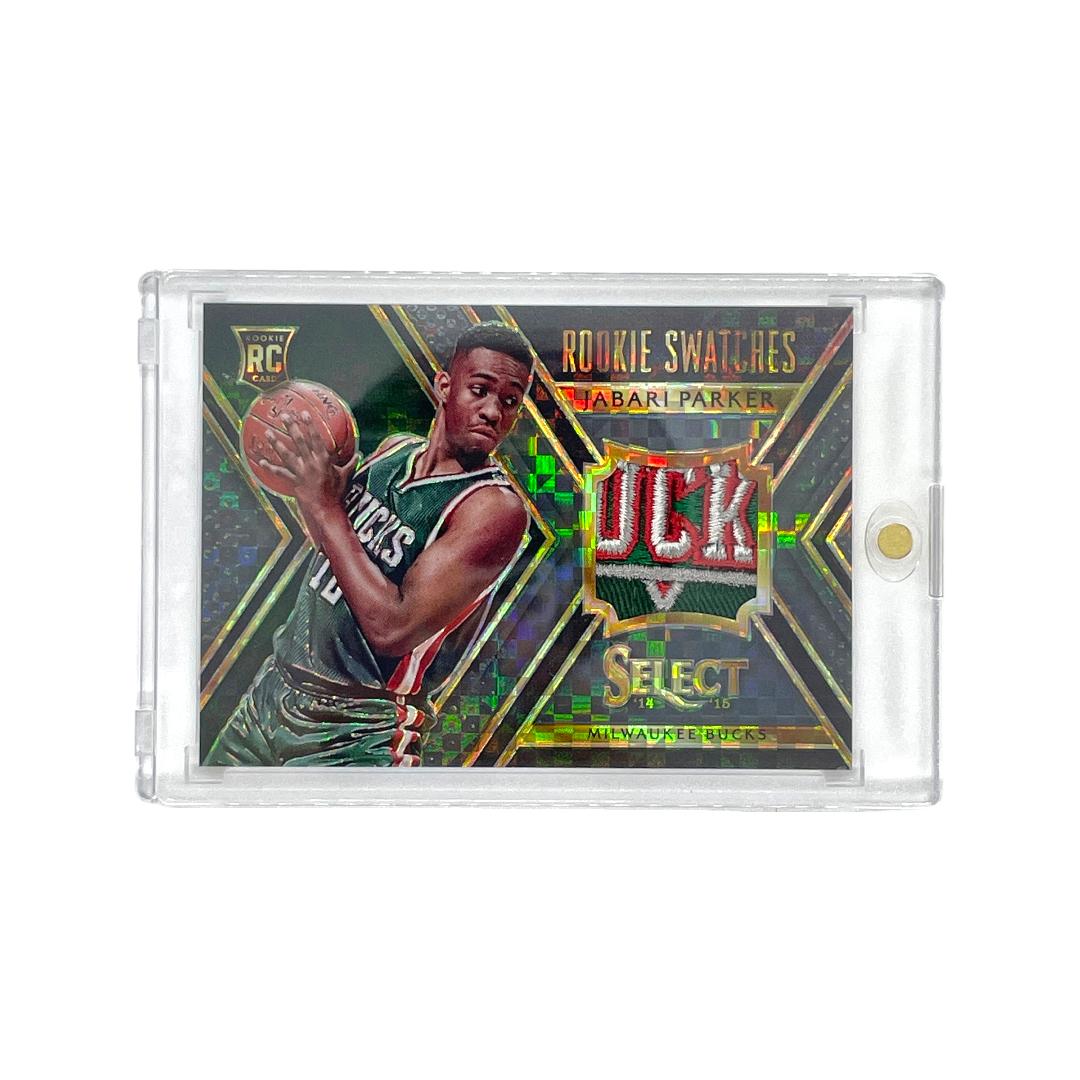 【中古】 PANINI NBAカード SELECT ROOKIE SWATCHES PRIZM BLACK GOLD JABARI PARKER One of One #1 IT1画像