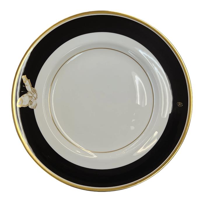 【中古】 MINTON ミン英トン ROSENBORG ローゼンブルグ 一皿 27糎 瀬戸もの 白いこと/黒いこと ROSENB10P T1