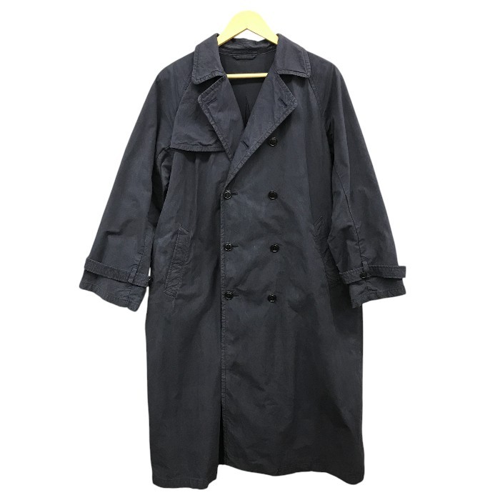 【限定値下げ】nest robe　スーピマコットン　トレンチコート　ネイビー nest Robe 】スーピマコットンリネン ドルマンテントコート