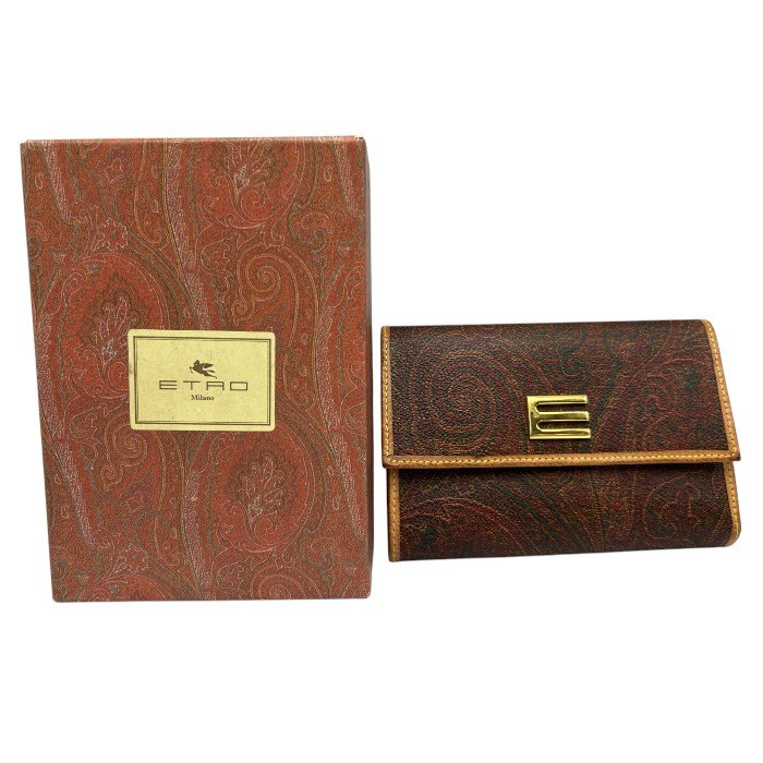 【最終値下げ】ETRO 二つ折り財布 マルチカラー　極美品 エトロ(ETRO) メンズ二つ折り財布 | 通販・人気ランキング
