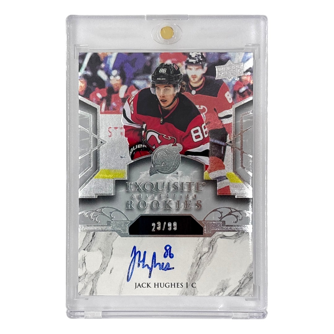 【中古】 UPPER DECK NHLカード EXQUISITE COLLECTION JACK HUGHES DEVILS 23/99 #R25 IT1｜リサイクル王国