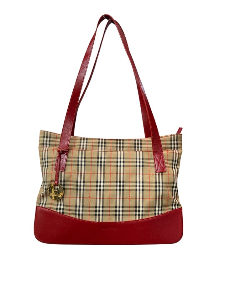 Burberry バケツ型　トートバッグ　美品 楽天市場】【中古】 BURBERRY バーバリー バケツ型 トートバッグ