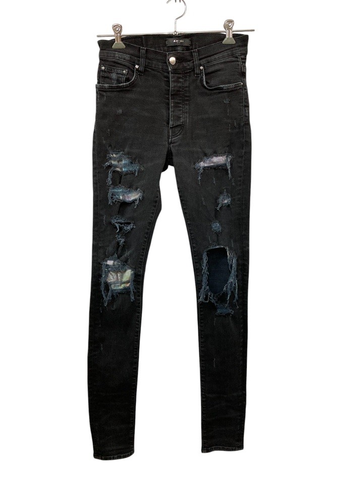 楽天市場】【中古】AMIRIダメージ加工 スキニーデニムパンツ