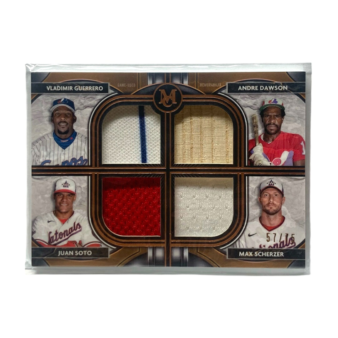 【中古】 TOPPS MLBカード MUSEUM COLLECTION VLADIMIR GUERRERO ANDRE DAWSON JUAN SOTO MAX SCHERZER EXPOS NATIONALS 57/75 #FPR-ASTG IT2｜リサイクル王国