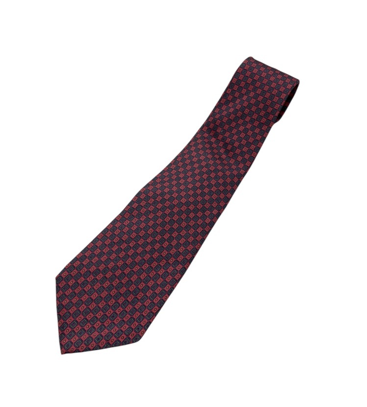 新品未使用　BALENCIAGA ネイビードットネクタイ 定価約10万 新品未使用 BALENCIAGA ネイビードットネクタイ 定価約10万