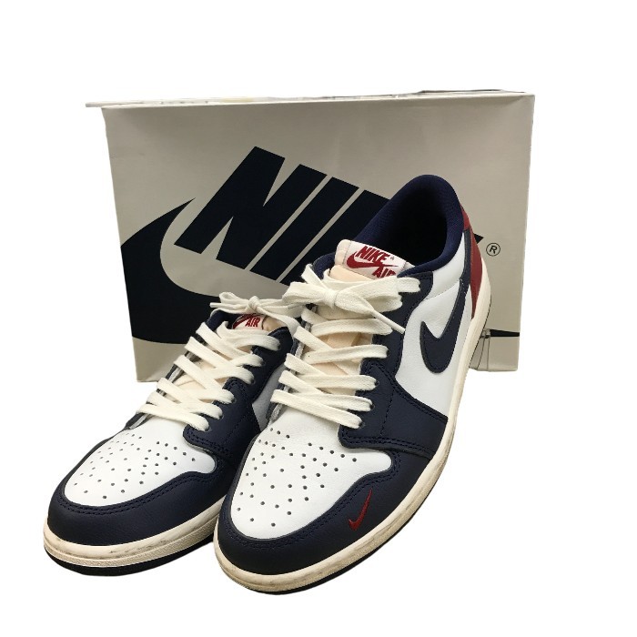 【中古】 NIKE ナイキ Air Jordan 1 Retro Low OG Howard スニーカー メンズ ロゴタイプ 赤いこと/米国海軍 26糎 HQ2993-100 N1