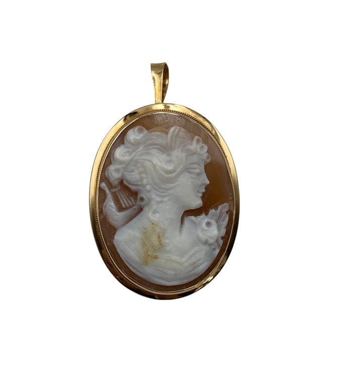 楽天市場】カメオ メタルカメオ アビレ K18 Pt900 プラチナ ゴールド