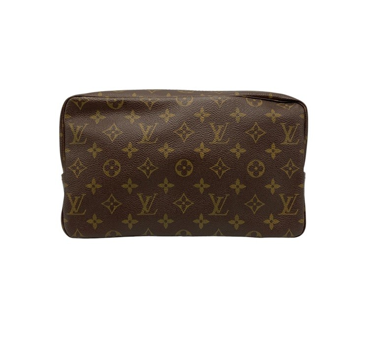 【中古】 LOUIS VUITTON ルイヴィトン モノグラム トゥルーストワレット28 かざり付ける合切袋 M47522 D4