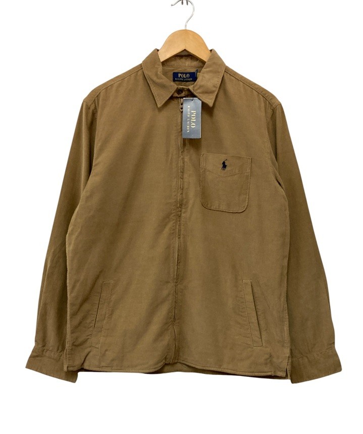 【中古】 POLO RALPH LAUREN ポロラルフローレン コーデュロイ スイングトップシャツ サイズM メンズ D4｜リサイクル王国