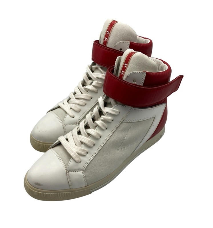 楽天市場】PRADA プラダ/プラダスポーツ/スタッズハイカットスニーカー