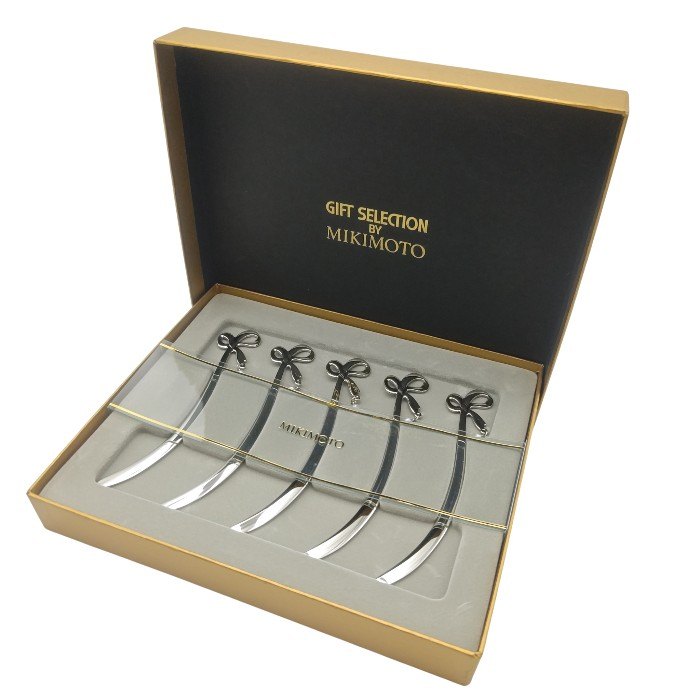 楽天市場】美品 ミキモト MIKIMOTO パール付 スプーン 5本 セット