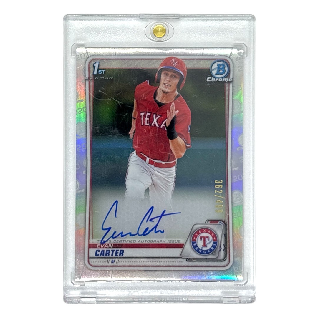 【中古】 TOPPS MLBカード BOWMAN CHROME 1ST EVAN CARTER TEXAS RANGERS /499 #CDA-EC IT1｜リサイクル王国