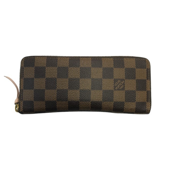 【中古】 LOUIS VUITTON ルイヴィトン ポルトフォイユ クレマンス ダミエ 長紙入れ レディース サクラ色・バレリーヌ N41626 T1