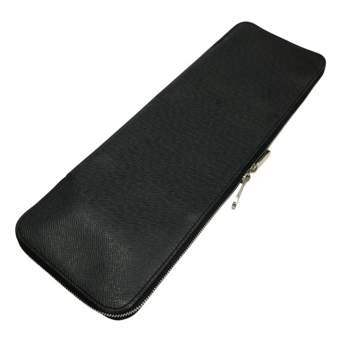 【中古】 LOUIS VUITTON ルイヴィトン タイガ エテュイ 5 クラヴァット ネクタイケース メンズ ブラック M30302 T1｜リサイクル王国