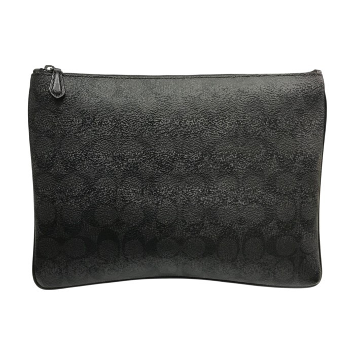 【中古】 COACH コーチ職 クラッチペダル御徒面子 メンズ PVC名書き 黒いこと F25520 T1