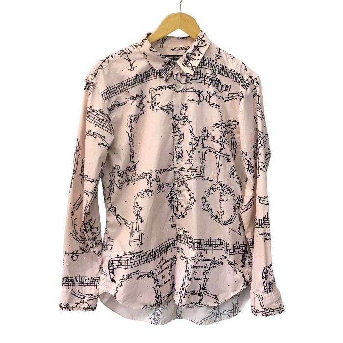 【中古】 COMME des GARCONS コムデ給仕 HOMME DEUX プルオーバー メンズ 長袖 サクラ色 M大きさ DE-B059 T1