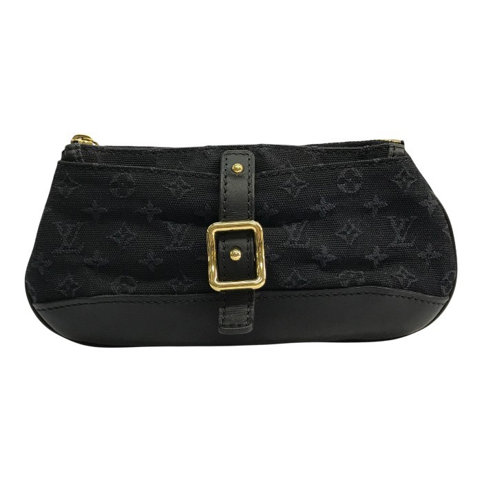 【中古】 LOUIS VUITTON ルイヴィトン モノグラムミニ アンソフィ ポーチ レディース キャンバス/レザー ネイビー M92697 T1｜リサイクル王国 26,000円