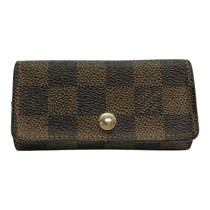 【中古】 LOUIS VUITTON ルイヴィトン ダミエ ミュルティクレ4 キーケース ユニセックス ブラウン N62631 T1｜リサイクル王国