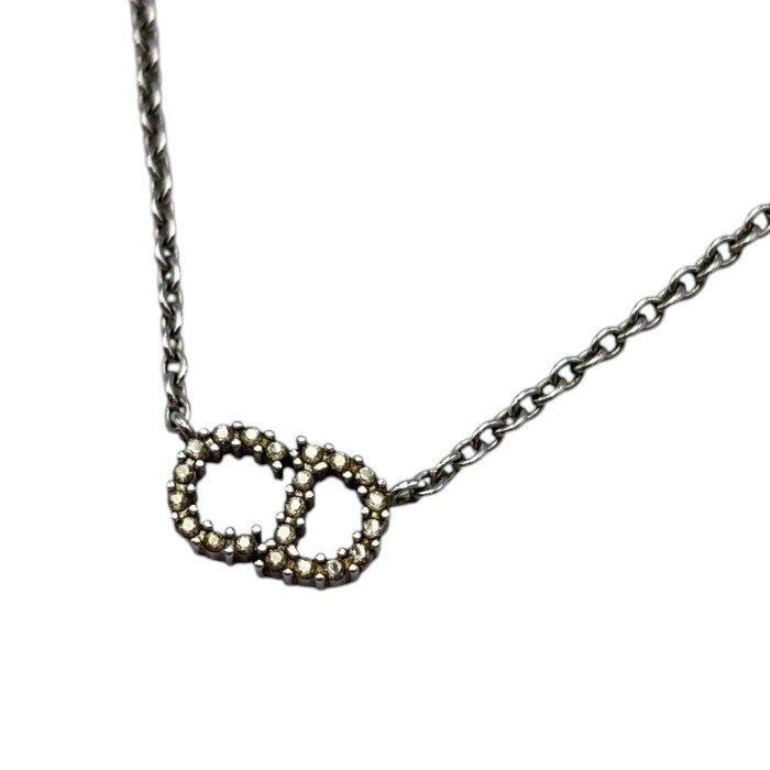 【中古】 Dior ディオール Clair D Lune クレール ディー リュヌ ラインストーン ネックレス W4|リサイクル王国