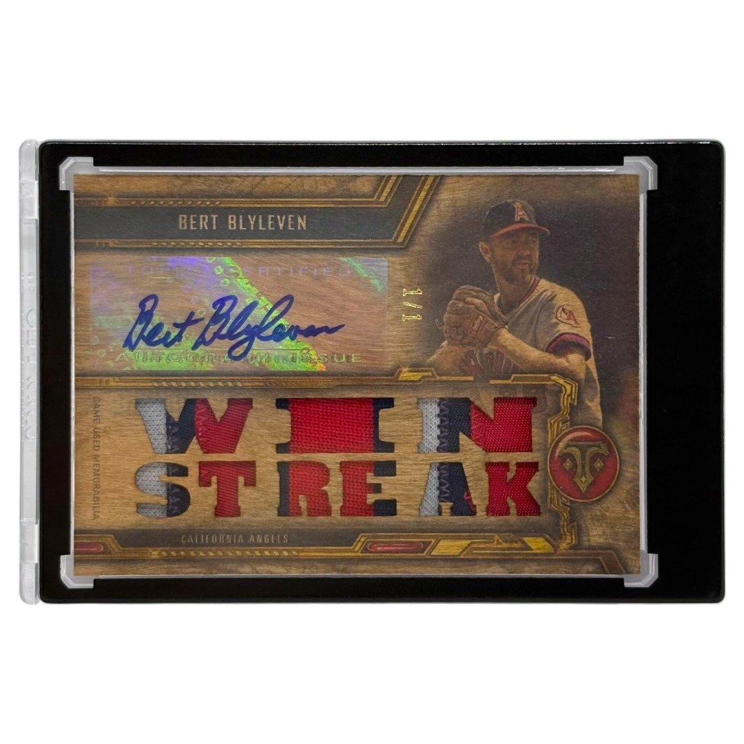 【中古】 TOPPS MLBカード TRIPLE THREADS BERT BLYLEVEN CALIFORNIA ANGELS 1/1 #TTAR-BB2 IT1｜リサイクル王国