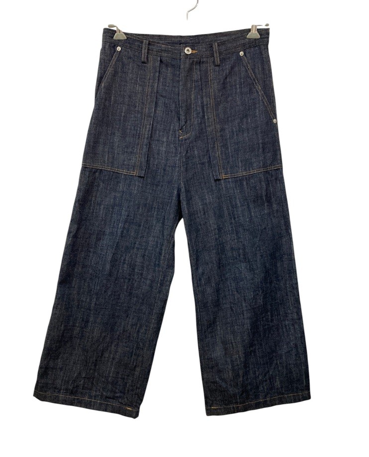 【中古】 Y&rsquo;s ワイズ ヨウジ ヤマモト 80OZ DENIM LONG STRAIGHT PANTS デニムパンツ YX-P99-027 サイズ1 レディース D4｜リサイクル王国