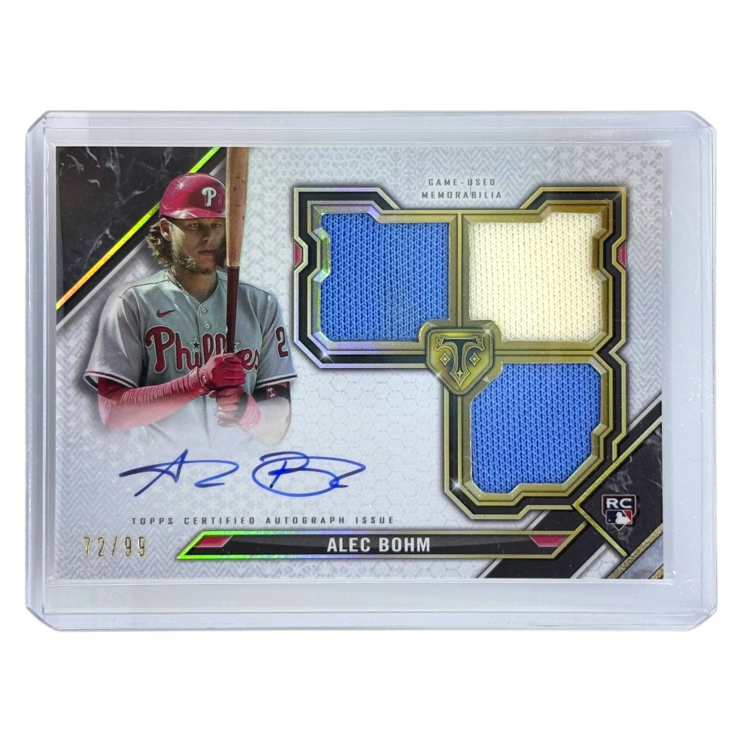 【中古】 TOPPS MLBカード TRIPLE THREADS ALEC BOHM PHILADELPHIA PHILLIES /99 #RFPAR-AB IT1｜リサイクル王国