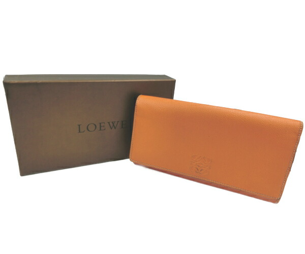 【中古】 LOEWE ロエベ 長財布 レザー 二つ折り