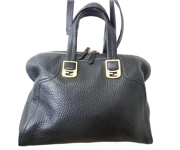 レディース 2way 3wayバッグ レザー ショルダー 鞄 カメレオン ブラック 8bl110 Fendi レザー フェンディ ブランド おしゃれ 2way 黒 Fendi ハンドバッグ 中古 送料無料 リサイクル王国