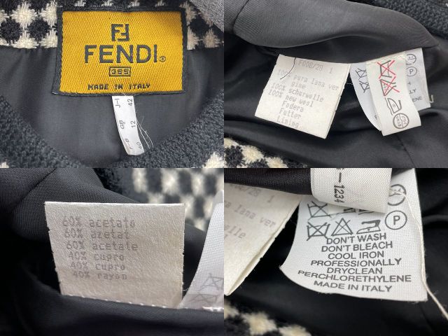 再入荷 FENDI FENDI フェンディ ウール セットアップ 42 送料無料