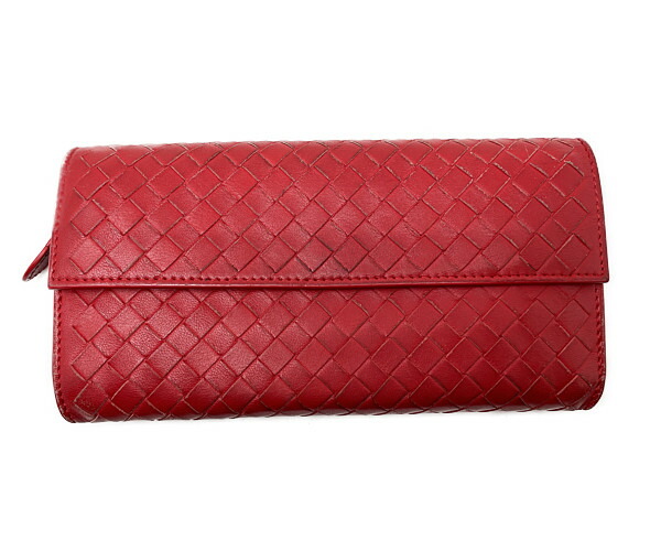 【中古】BOTTEGA VENETA ボッテガヴェネタ イントレチャート 長財布 二つ折り