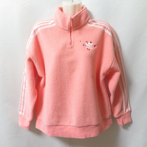 楽天市場】◇ adidas originals アディダス 刺?ロゴ ハーフジップ ボア
