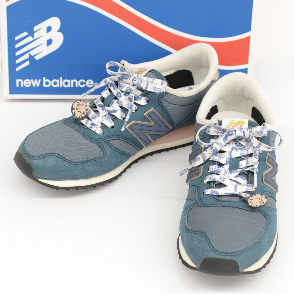 楽天市場 中古 ニューバランス アースミュージック エコロジー コラボ スニーカー 23 5cm New Balance ネイビ シューズ レディース Wl4env リサイクル ティファナ