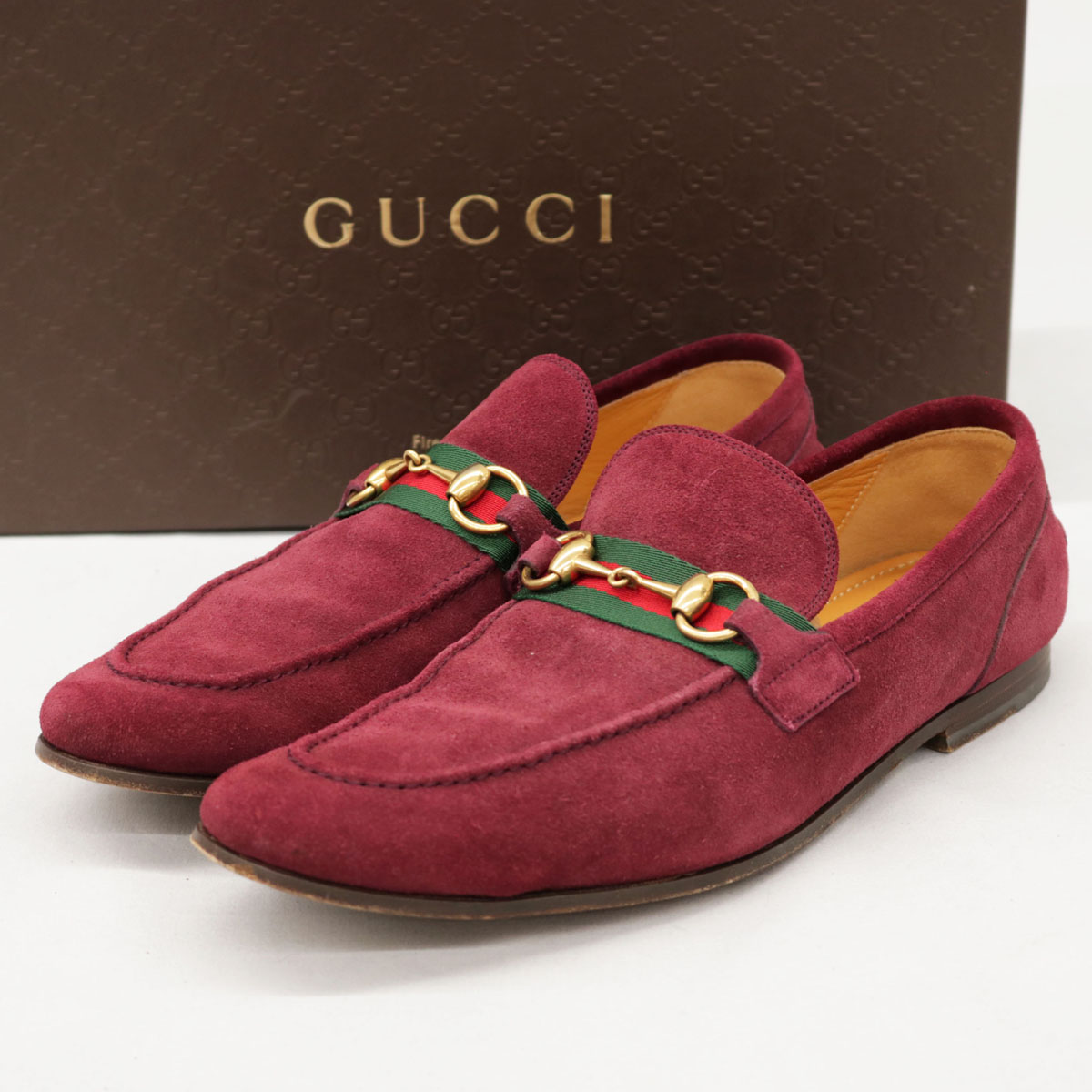 送料込 楽天市場 Gucci グッチ ビットローファー サイズ7 5 ワインレッド ボルドー シェリーライン スエード イタリア製 メンズ シューズ 靴 中古 リサイクル ティファナ 人気ブランド Confloors In