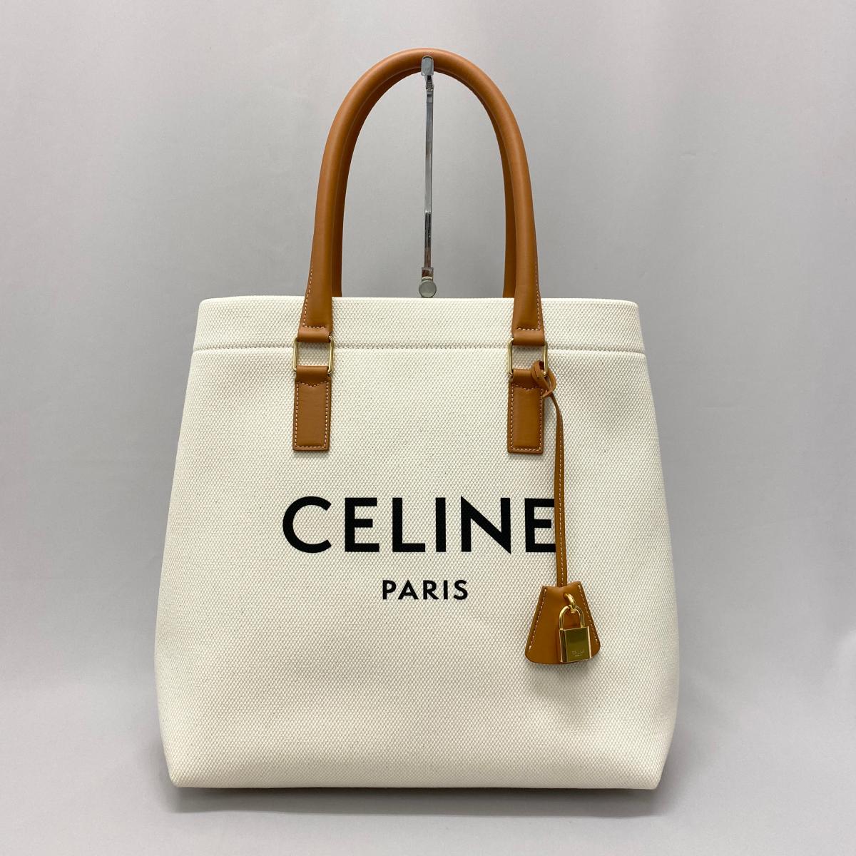 楽天市場 美品 Celine セリーヌ ホリゾンタル カバ キャンバス トートバッグ Ivory アイボリー White 白 ホワイト レディース Ki1004 中古 リサイクル ティファナ