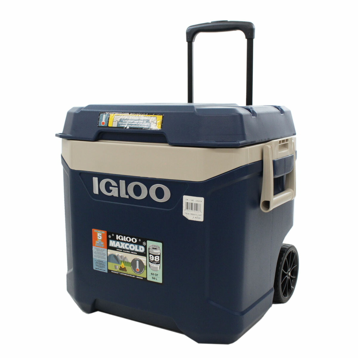 楽天市場 美品 Igloo イグルー クーラーボックス マックスコールド 58ｌ ブルー ブルー キャンプ キャスター付 トランク 中古 リサイクル ティファナ