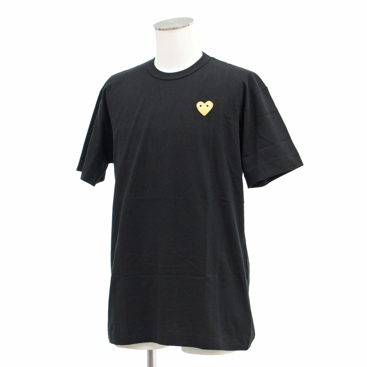 人気ショップが最安値挑戦 新品同様 Play Comme Des Garcons コムデギャルソン 半袖tシャツ Xlサイズ Black 黒 ブラック ゴールドハート メンズ トップス 中古 リサイクル ティファナ 激安単価で Hillcrestcare Org