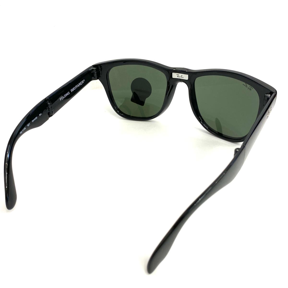 未使用品 Ray Ban レイバン レイバン フォールディング ウェイファーラー Rb4105 Rb4105 601 54 サングラス サングラス ブラック 黒 Black 服飾小物 Ki1004 中古 リサイクル ティファナ