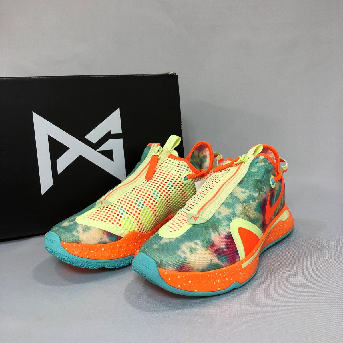 定番人気 スニーカー ポールジョージ4 ナイキ 未使用品 Nike Pg4gep サイズ27cm Yellow 黄 オレンジ マルチ メッシュ メンズ シューズ 靴 Mu1005 中古 スニーカー Medecine Chinoise Aubagne Com