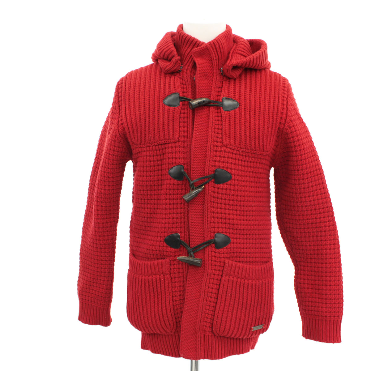 人気激安 ニット バーバリーブラックレーベル Label Black Burberry ダッフルコート レッド Red 赤 メンズ アウター ウール混 中古 サイズ3 1 Ne7na Com