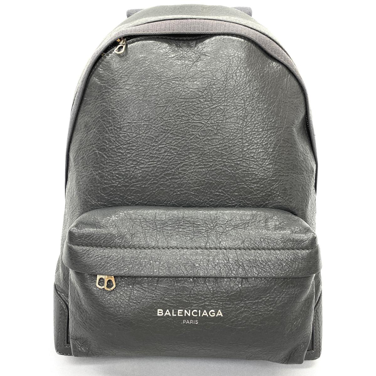 エクスクルーシブライン バッグ 小物 ブランド雑貨 レザーリュック Gray グレー レディース 鞄 Ka1011 バレンシアガ Balenciaga ティファナ リサイクル バッグ 中古 人気ブランドの バックパック リュック Centuria Ec