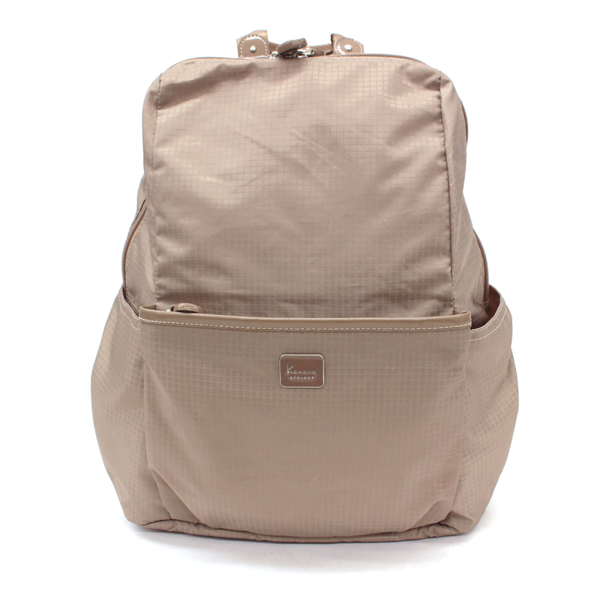 新品同様 Kanana バッグ Project カナナプロジェクト ナイロン チャーム付き ナイロン リュックサック チャーム付き Beige ベージュ デイパック レディース 鞄 中古 リサイクル ティファナ