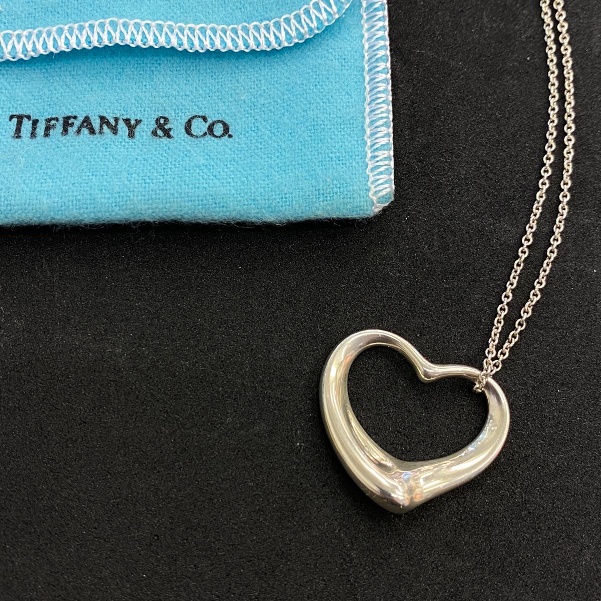 驚きの値段 良好 Tiffany Co ティファニー オープンハート ビッグ シルバーネックレス Silver 925 レディース アクセサリー Ki1004 中古 好評 Www Estelarcr Com