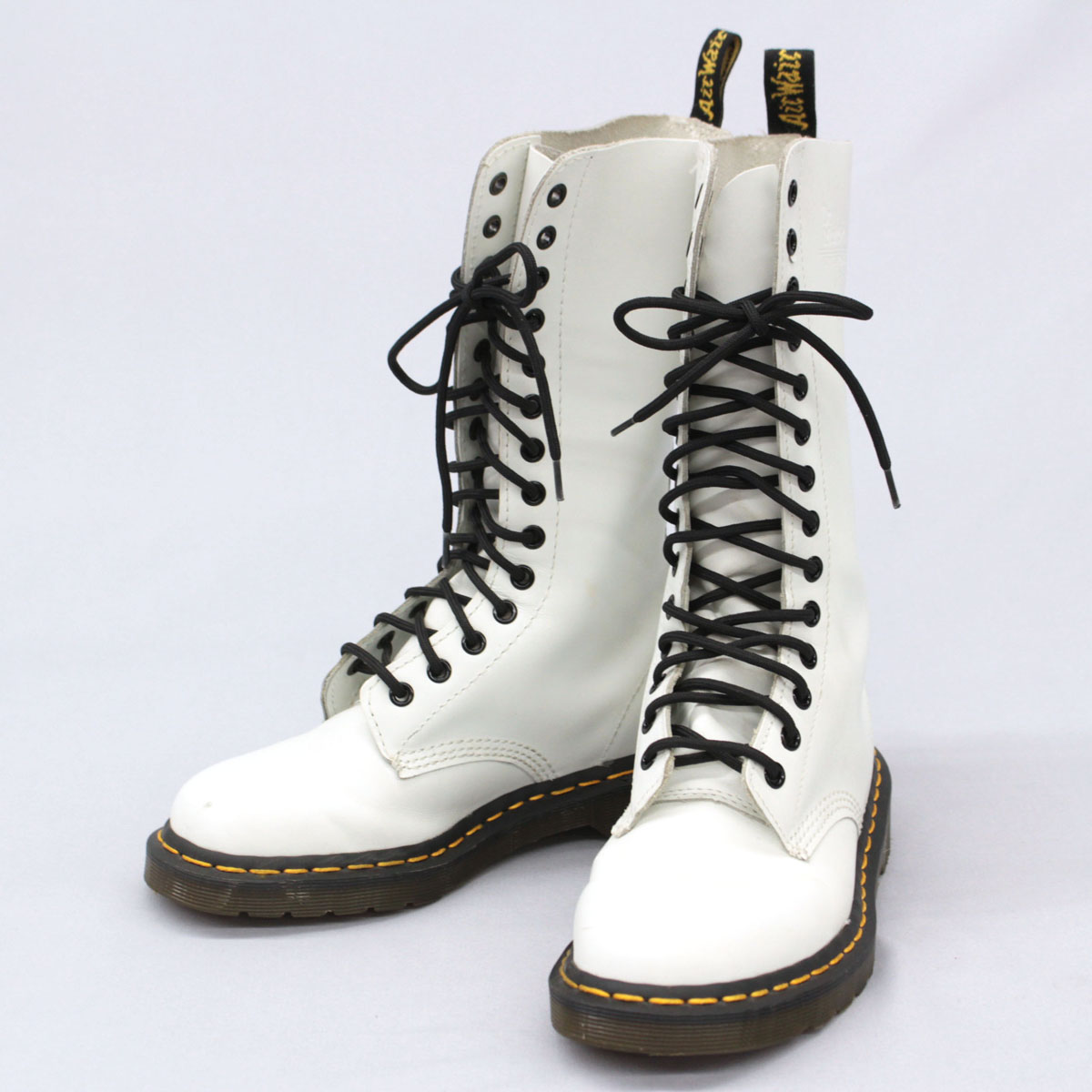 卸し売り購入 その他 Dr Martens 白 ホワイト Si11e レザー 14ホール レディース シューズ 靴 中古 サイズuk5 White レースアップブーツ ドクターマーチン Bestmontessori Org