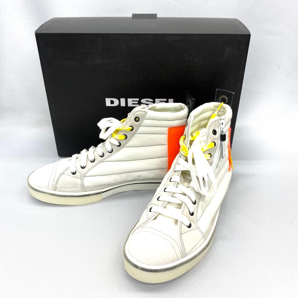 第1位獲得！】 新品同様◇DIESEL ディーゼル ハイカットスニーカー 