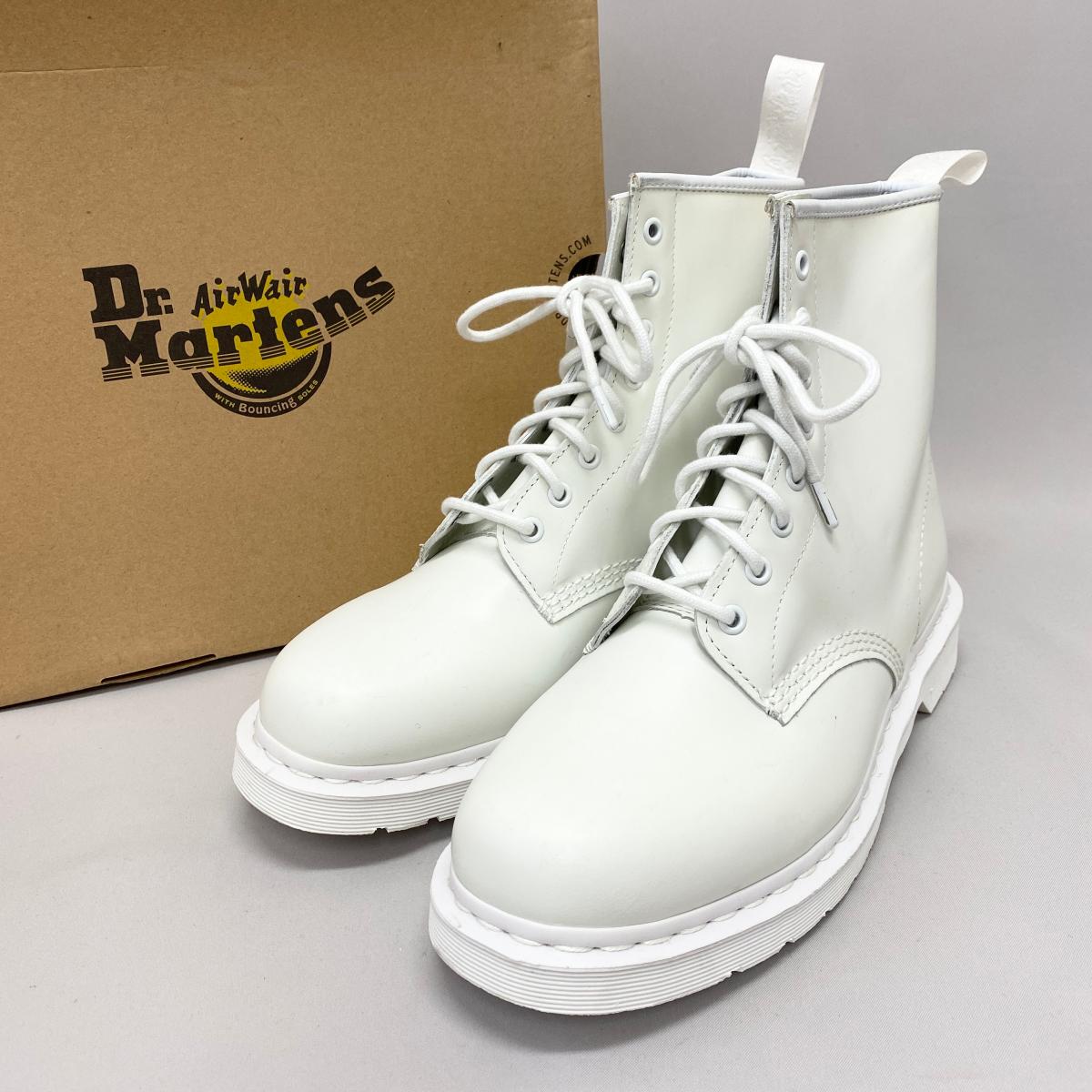 代引き手数料無料 未使用品 Dr Martens ドクターマーチン 1460mono レースアップブーツ サイズuk10 White 白 ホワイト レザー メンズ シューズ 靴 Ki1004 中古 送料無料 Teslaimagem Com Br