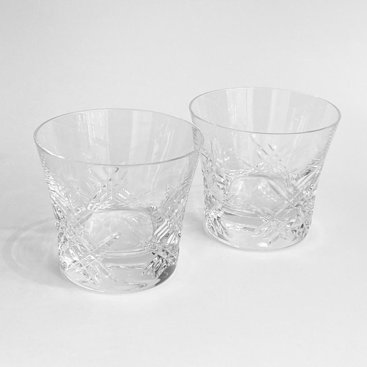 第1位獲得 Baccarat バカラ ステラ ロックグラス 2客セット クリア 透明 14年 テーブルウェア インテリア キッチン 洋食器 Ki1004 お1人様1点限り Erieshoresag Org