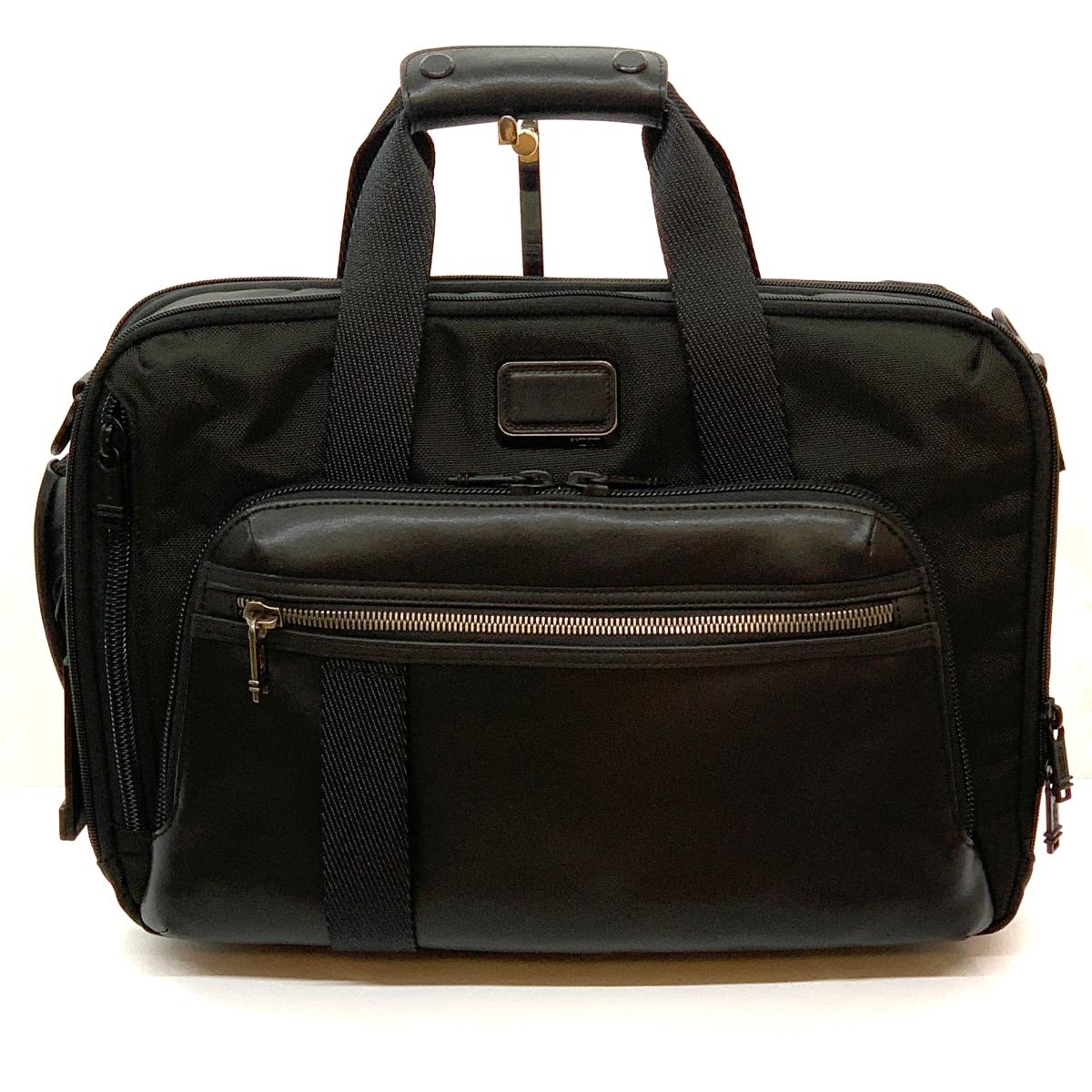 壮健 Tumi トゥミ 3way事業袋 d ナイロン 革 Black 黒色 真っ黒 バッグ メンズ Jy1013 中古 Divineoffspringschool Com