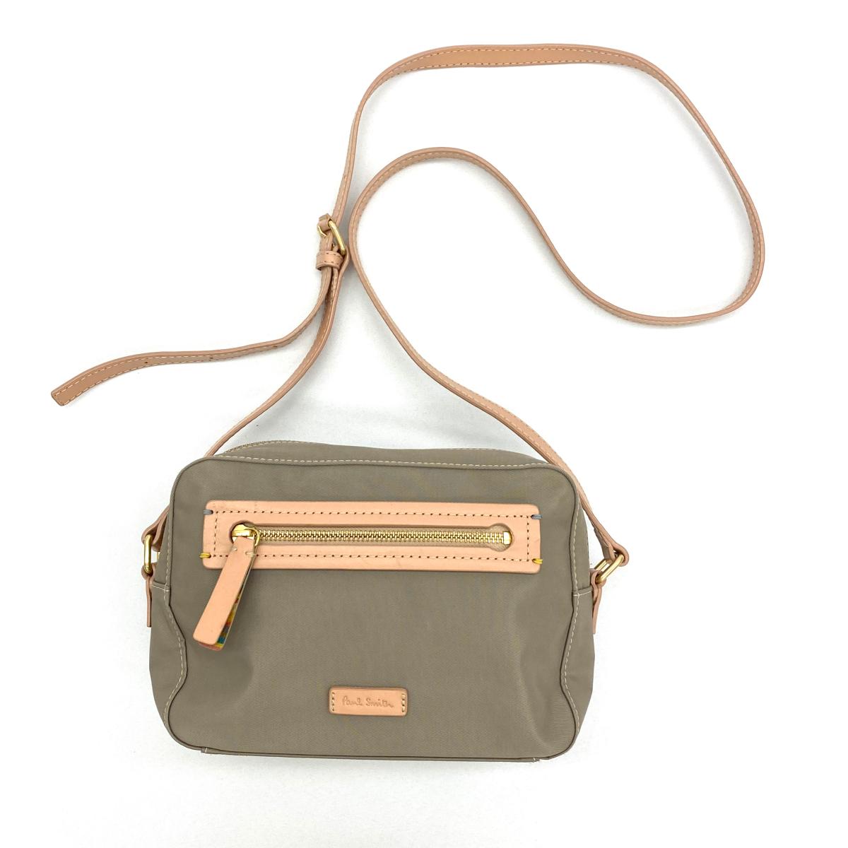 Paul Smith ポールスミス ロングショルダーバッグ Khaki カーキ ポシェット ナイロン レディース メンズ Ka1011 中古 Bayleafkitchen Co Uk