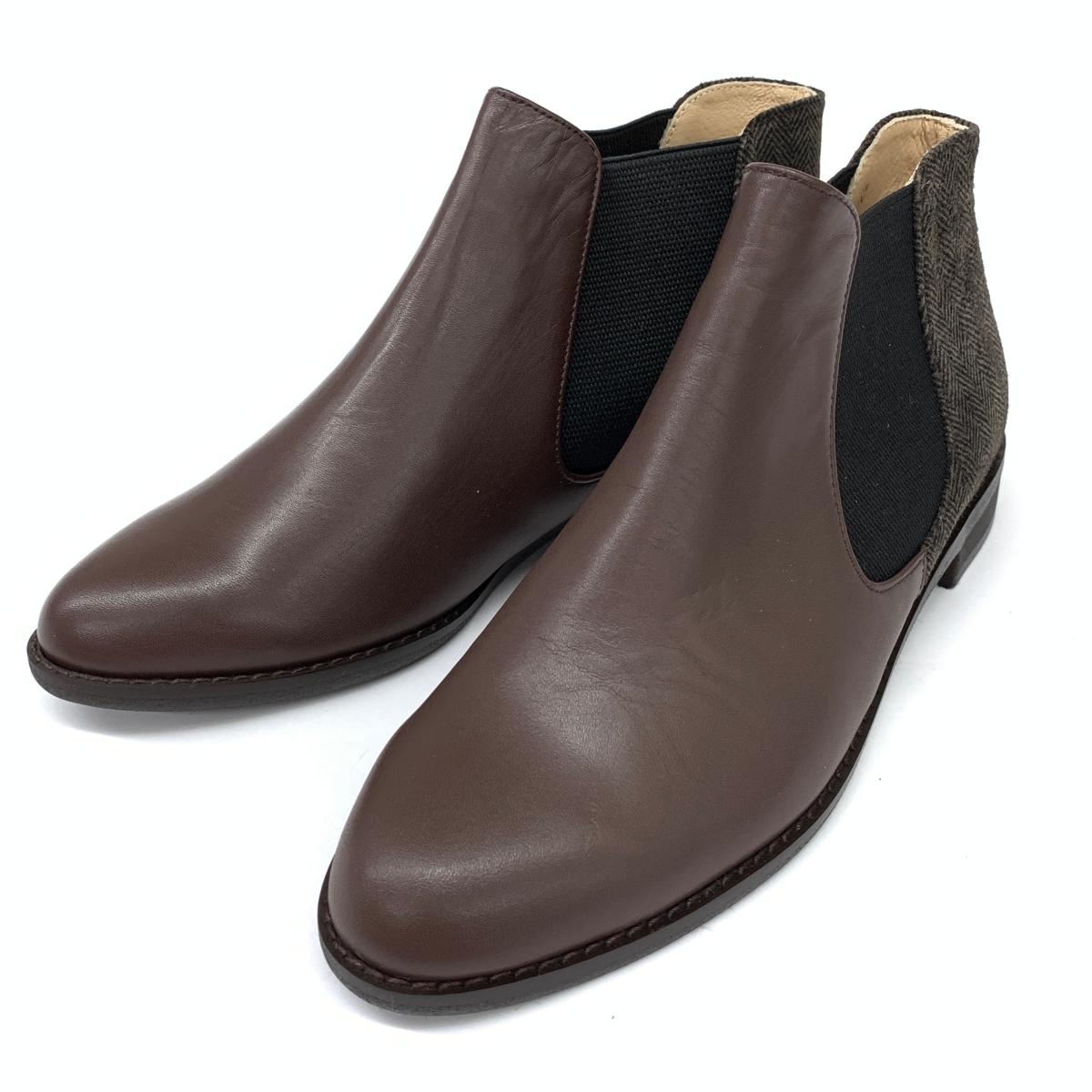 未使用品 Himiko On Bleue 卑弥呼オンブルー レザー サイドゴアブーツ 大いさ22 Brown 茶 ブラウン 秋冬 レディース シューズ 靴 中古 Barelandia Com Br